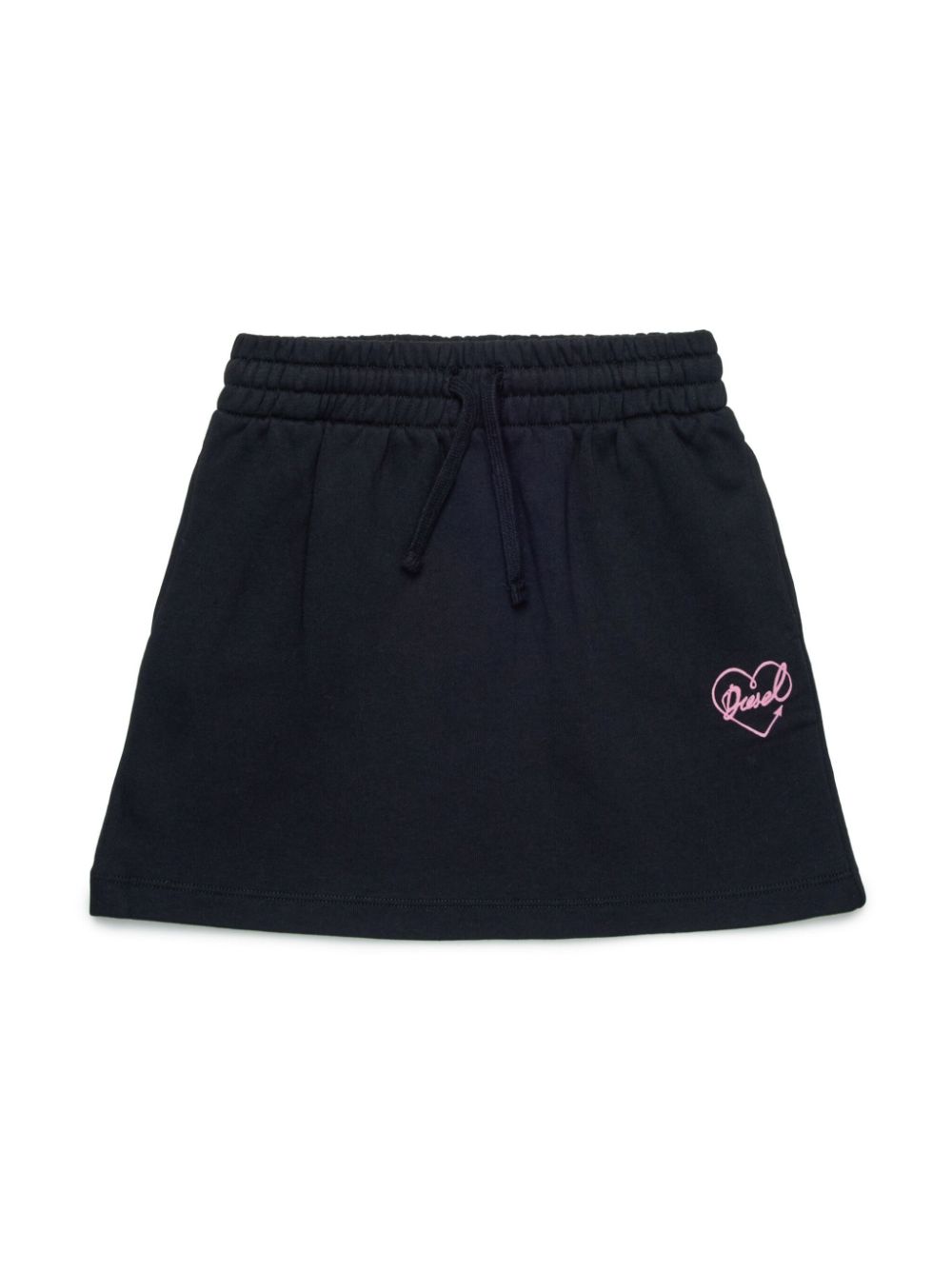 Diesel Kids logo-embroidered mini skirt - Black von Diesel Kids