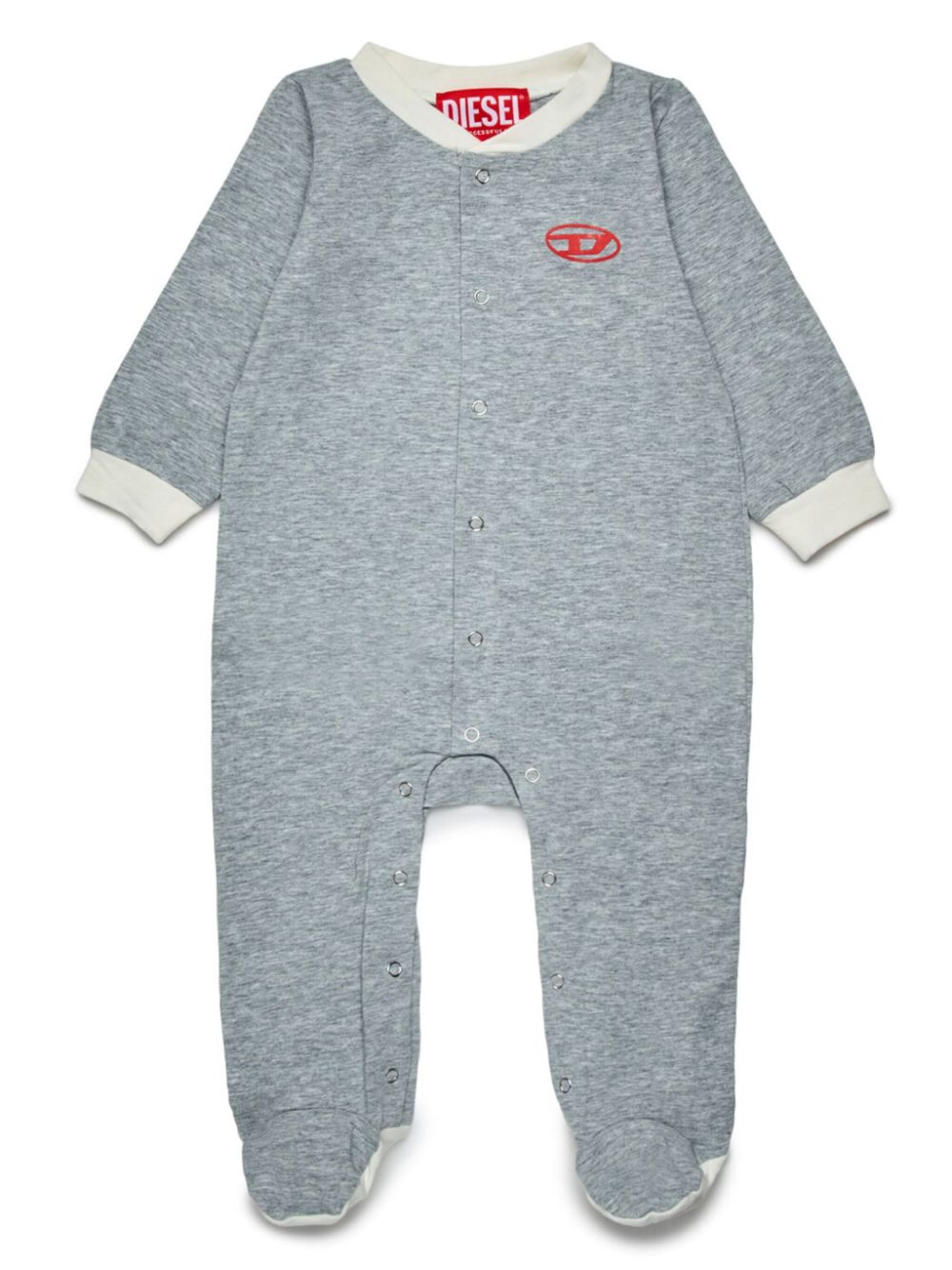 Diesel Kids logo-embroidered pajamas - Grey von Diesel Kids