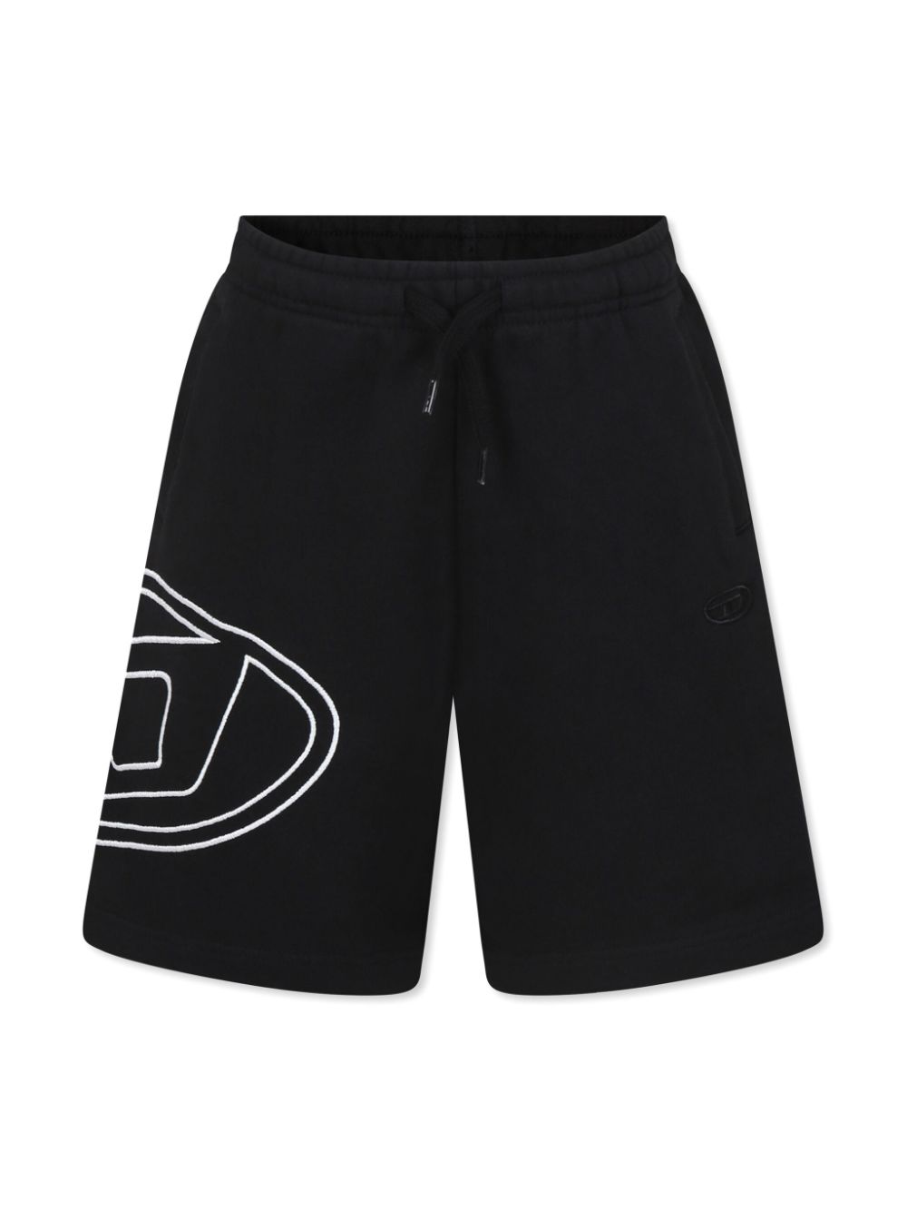 Diesel Kids logo-embroidered shorts - Black von Diesel Kids