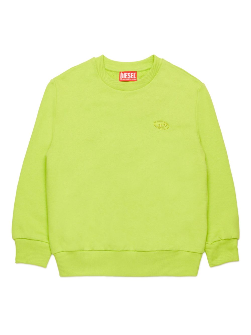 Diesel Kids logo-embroidered sweatshirt - Green von Diesel Kids