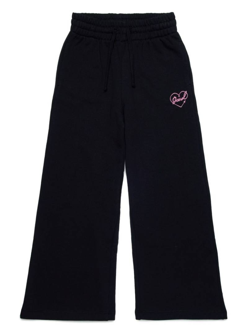 Diesel Kids logo-embroidered track pants - Black von Diesel Kids