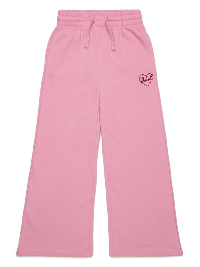 Diesel Kids logo-embroidered track pants - Pink von Diesel Kids