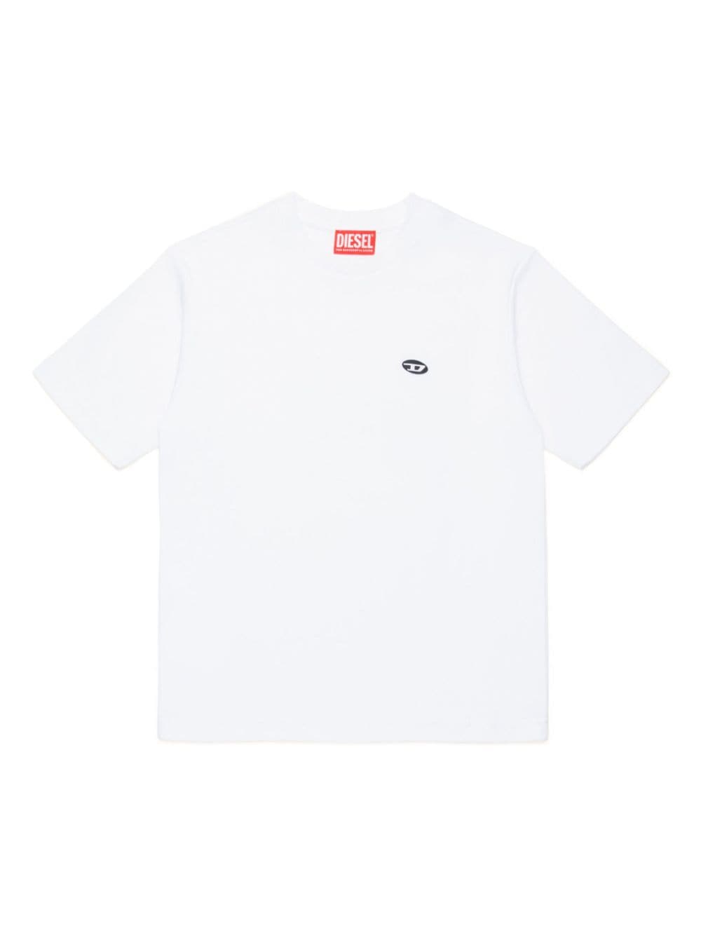 Diesel Kids logo-patch cotton T-shirt - White von Diesel Kids