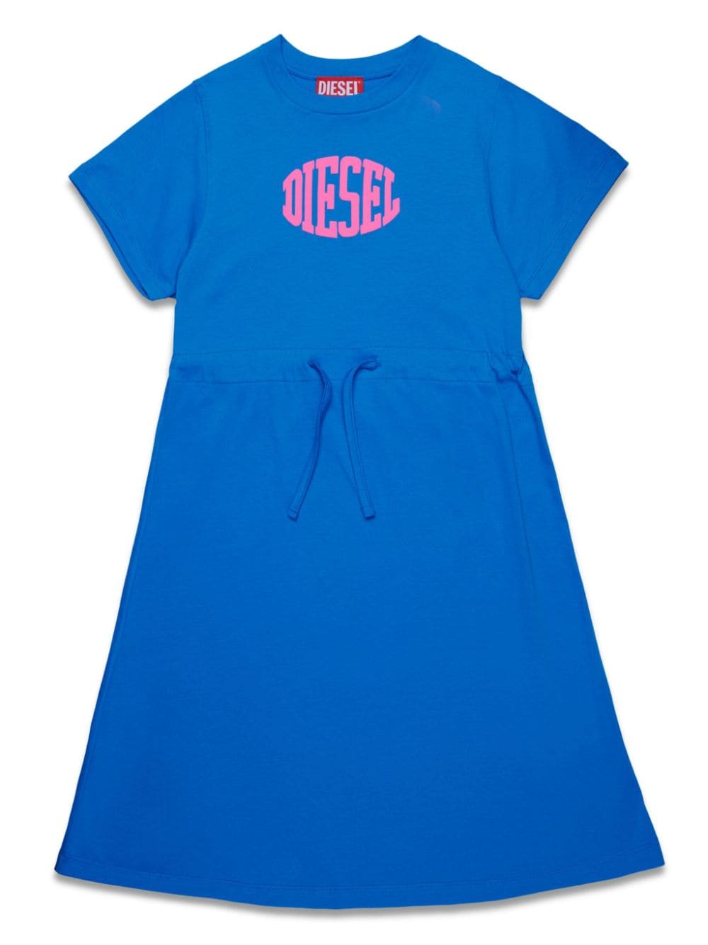 Diesel Kids logo-print A-line dress - Blue von Diesel Kids