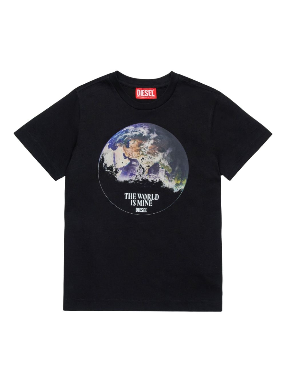 Diesel Kids logo-print T-shirt - Black von Diesel Kids