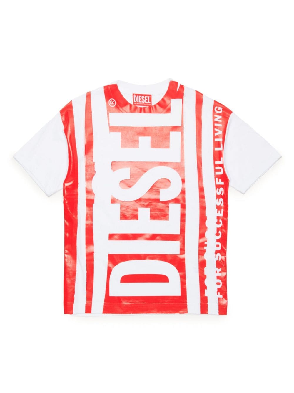 Diesel Kids logo-print cotton T-shirt - White von Diesel Kids