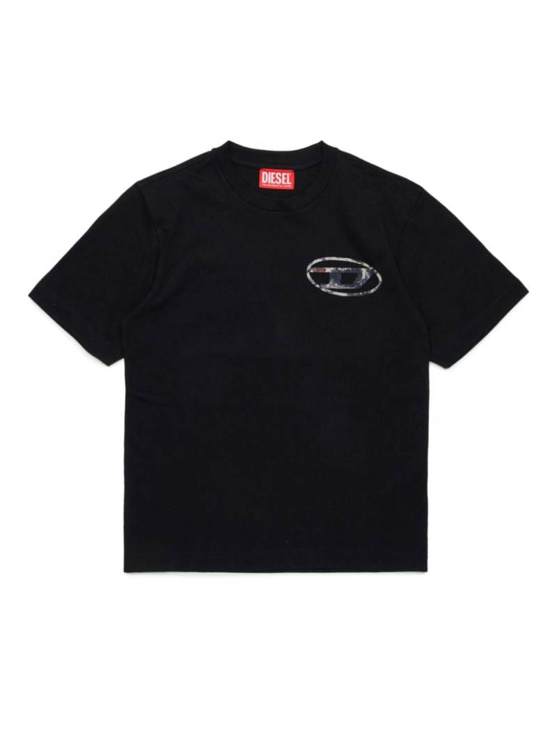 Diesel Kids logo-print cotton T-shirt - Black von Diesel Kids