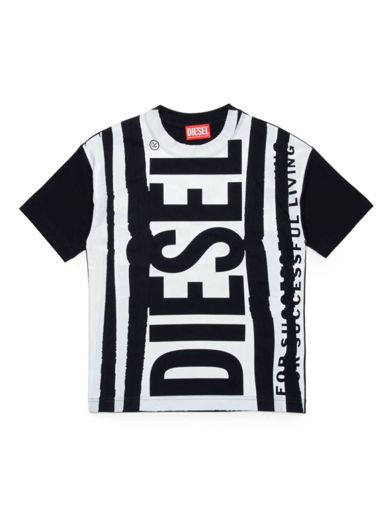 Diesel Kids logo-print cotton T-shirt - Black von Diesel Kids