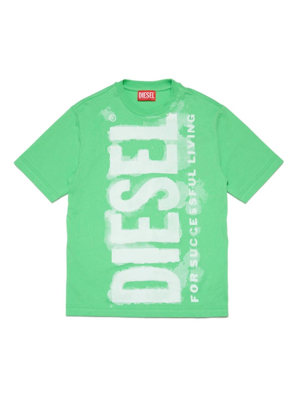 Diesel Kids logo-print cotton T-shirt - Green von Diesel Kids