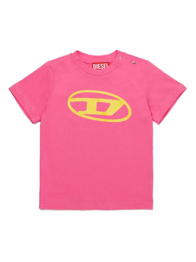 Diesel Kids logo-print cotton T-shirt - Pink von Diesel Kids