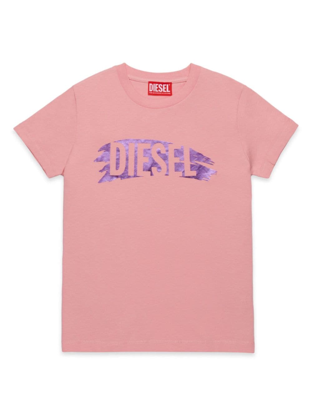 Diesel Kids logo-print cotton T-shirt - Pink von Diesel Kids