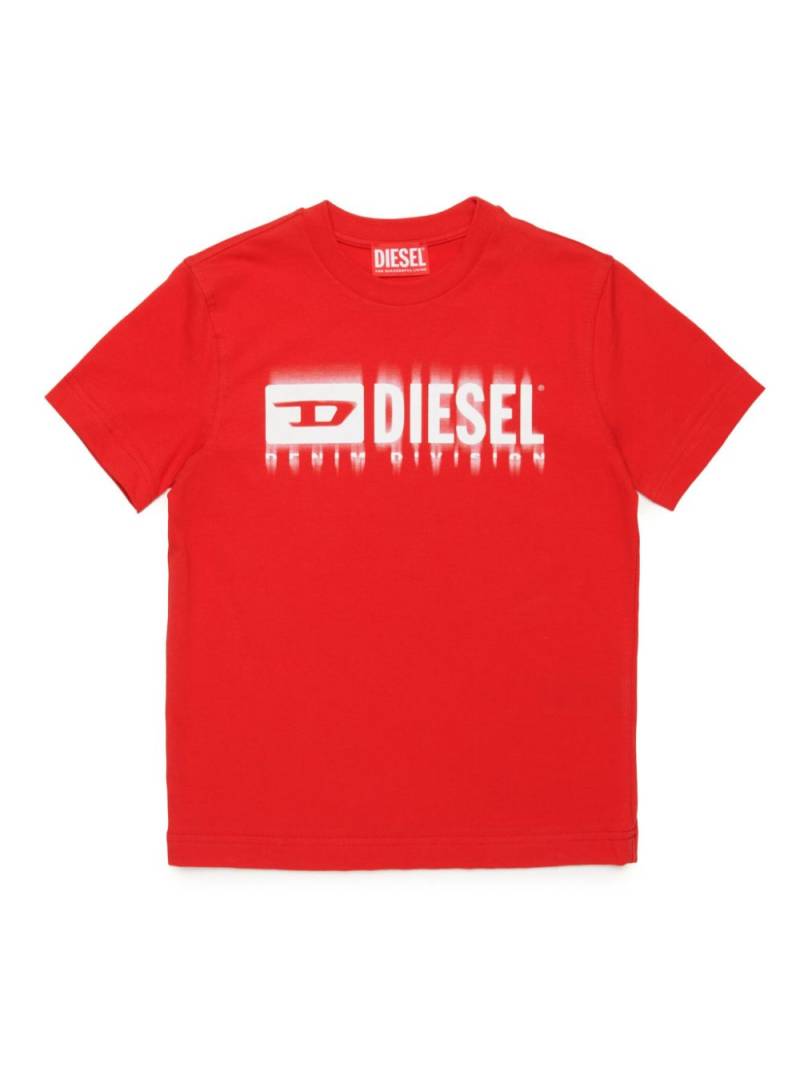 Diesel Kids logo-print cotton T-shirt - Red von Diesel Kids