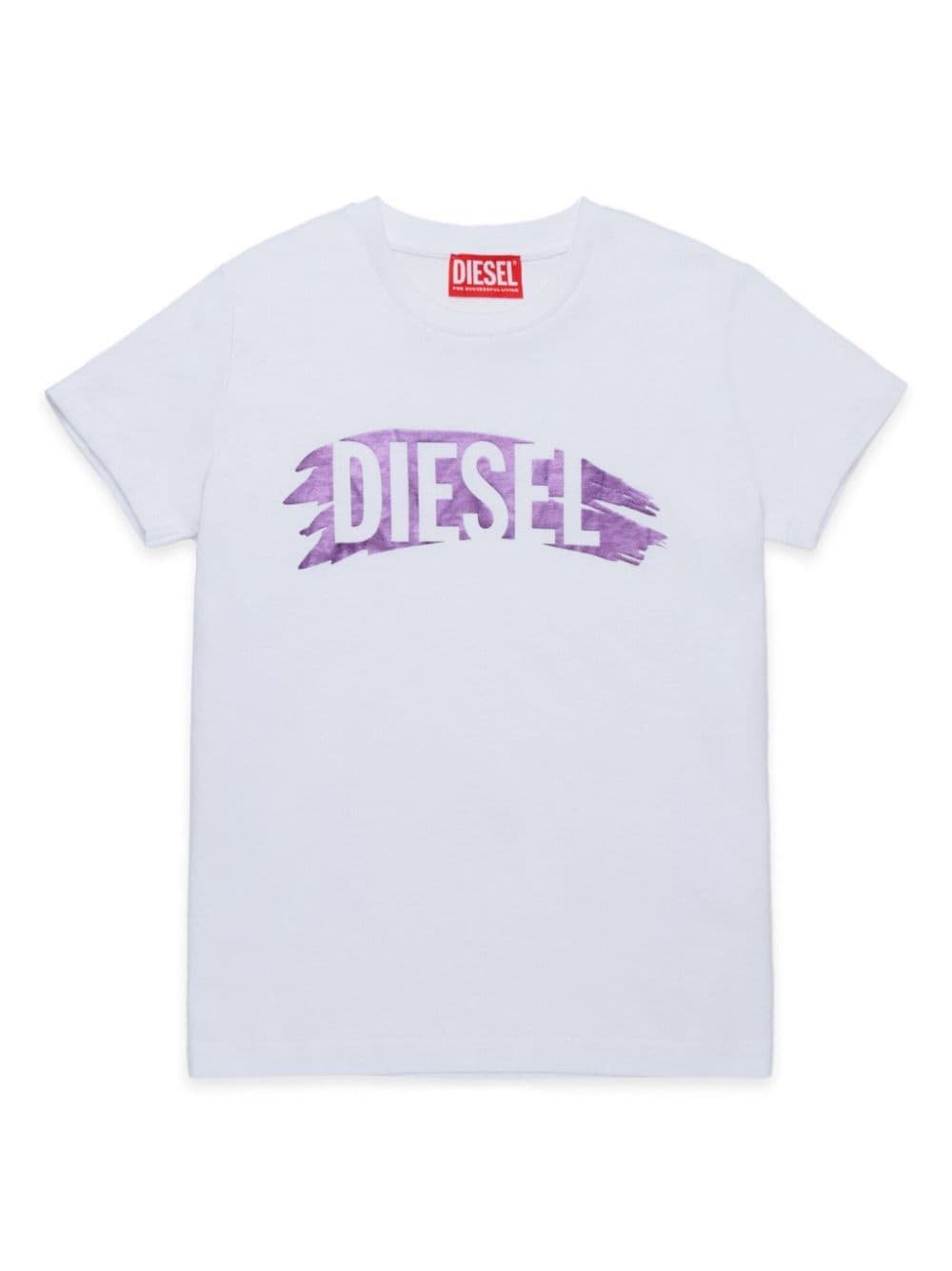 Diesel Kids logo-print cotton T-shirt - White von Diesel Kids