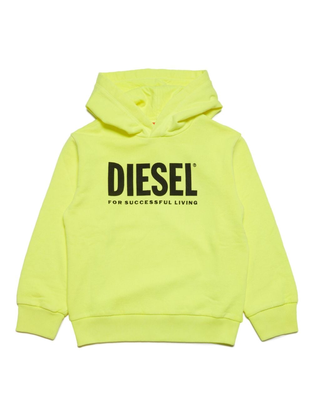 Diesel Kids logo-print cotton hoodie - Yellow von Diesel Kids