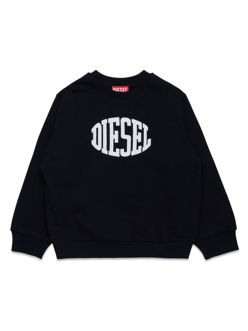 Diesel Kids logo-print cotton sweatshirt - Black von Diesel Kids