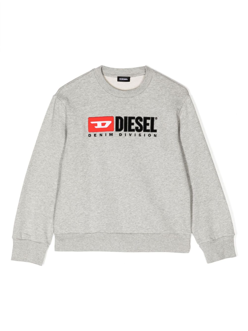 Diesel Kids logo-print cotton sweatshirt - Grey von Diesel Kids