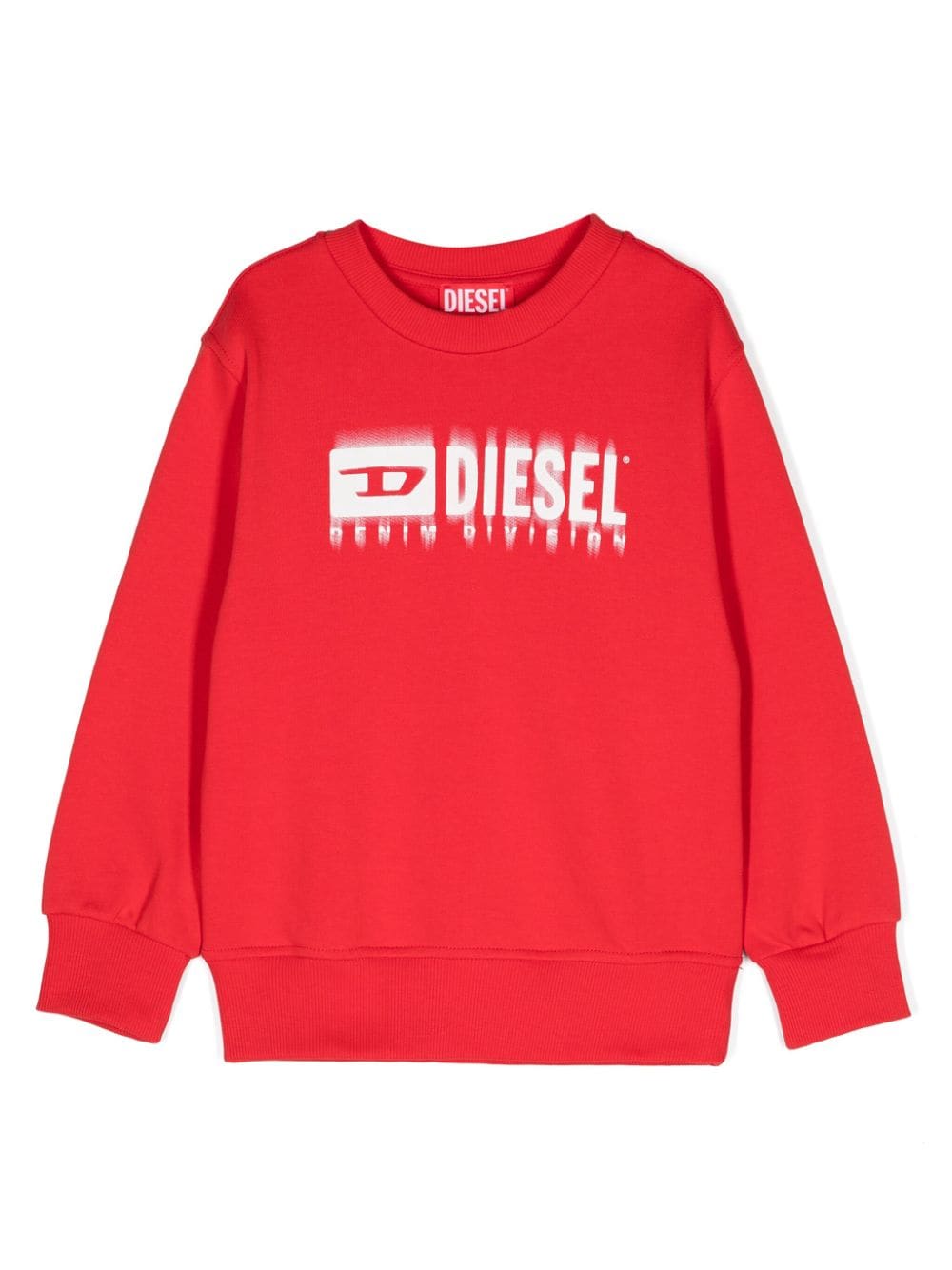 Diesel Kids logo-print cotton sweatshirt - Red von Diesel Kids