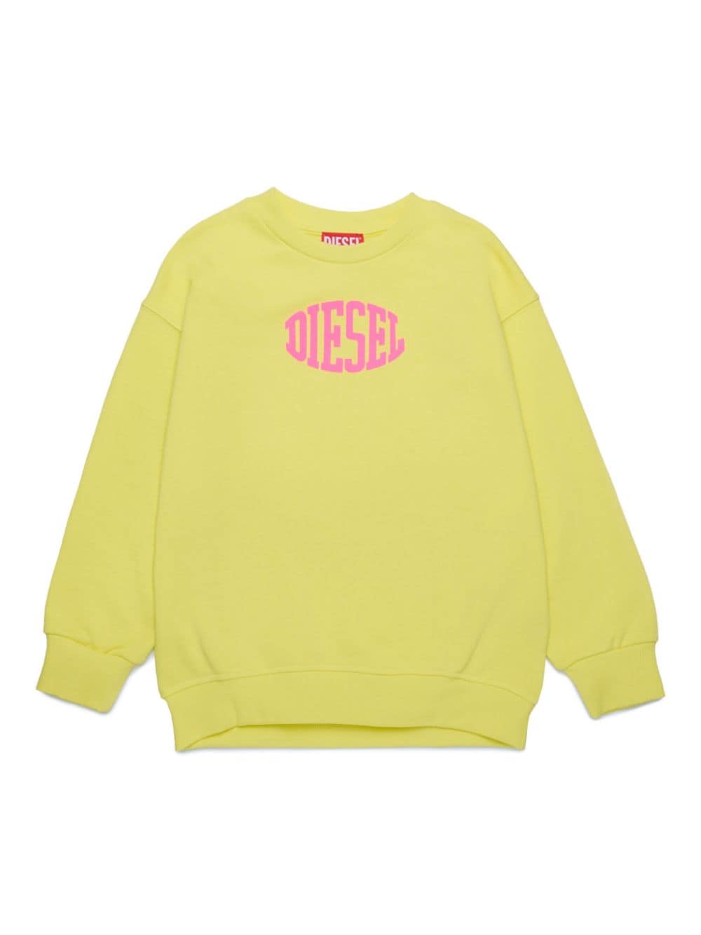 Diesel Kids logo-print cotton sweatshirt - Yellow von Diesel Kids