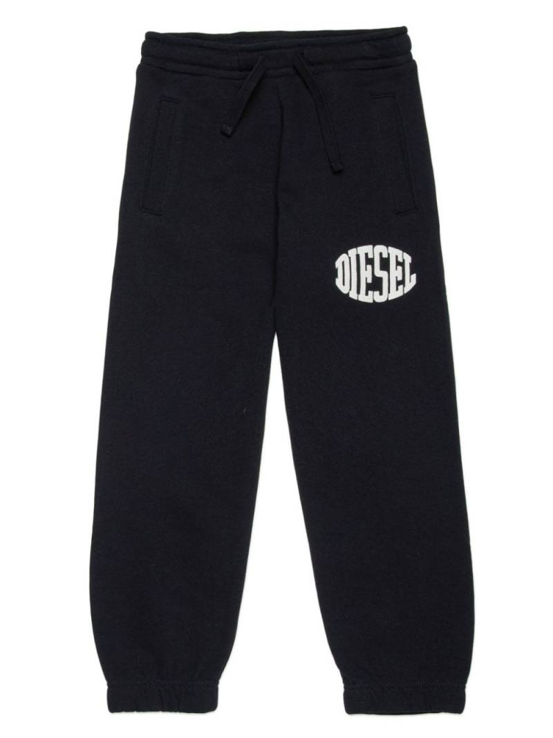 Diesel Kids logo-print cotton track pants - Black von Diesel Kids