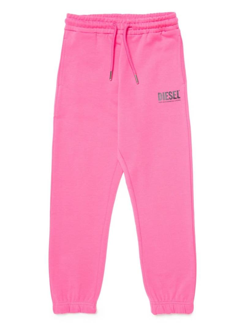 Diesel Kids logo-print cotton track pants - Pink von Diesel Kids