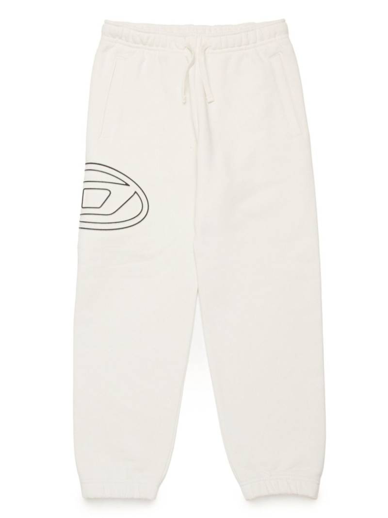 Diesel Kids logo-print cotton track trousers - Neutrals von Diesel Kids