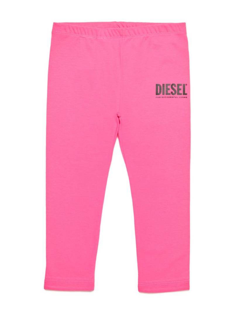 Diesel Kids logo-print jersey leggings - Pink von Diesel Kids