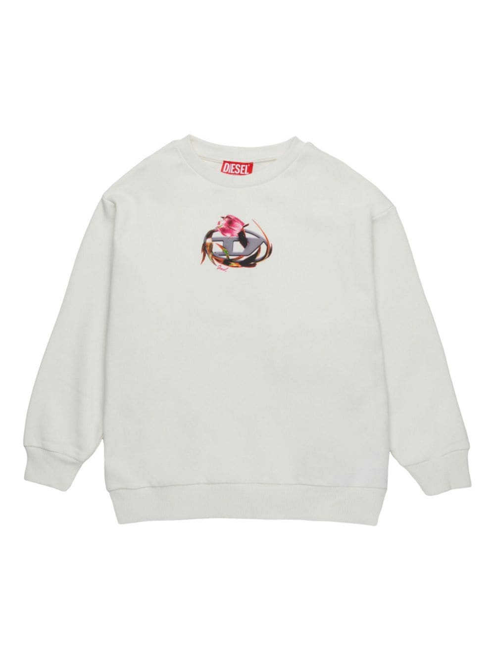 Diesel Kids logo-print sweatshirt - White von Diesel Kids