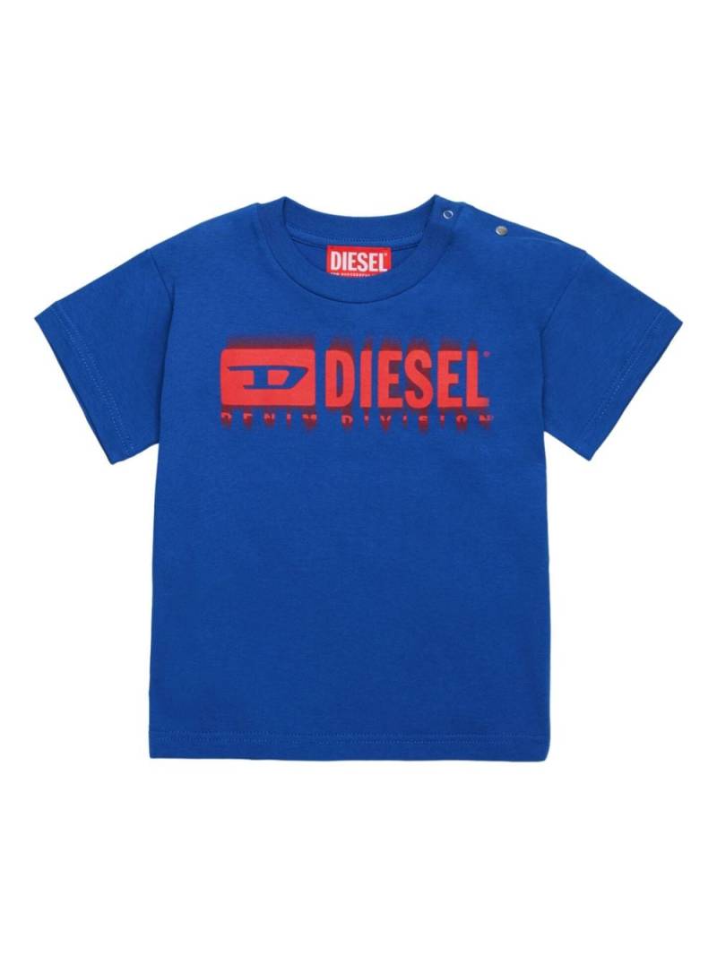 Diesel Kids logo-print t-shirt - Blue von Diesel Kids