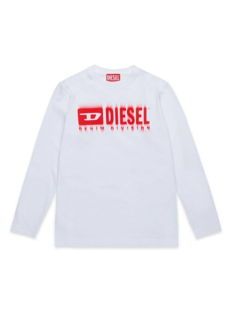 Diesel Kids logo-print t-shirt - White von Diesel Kids