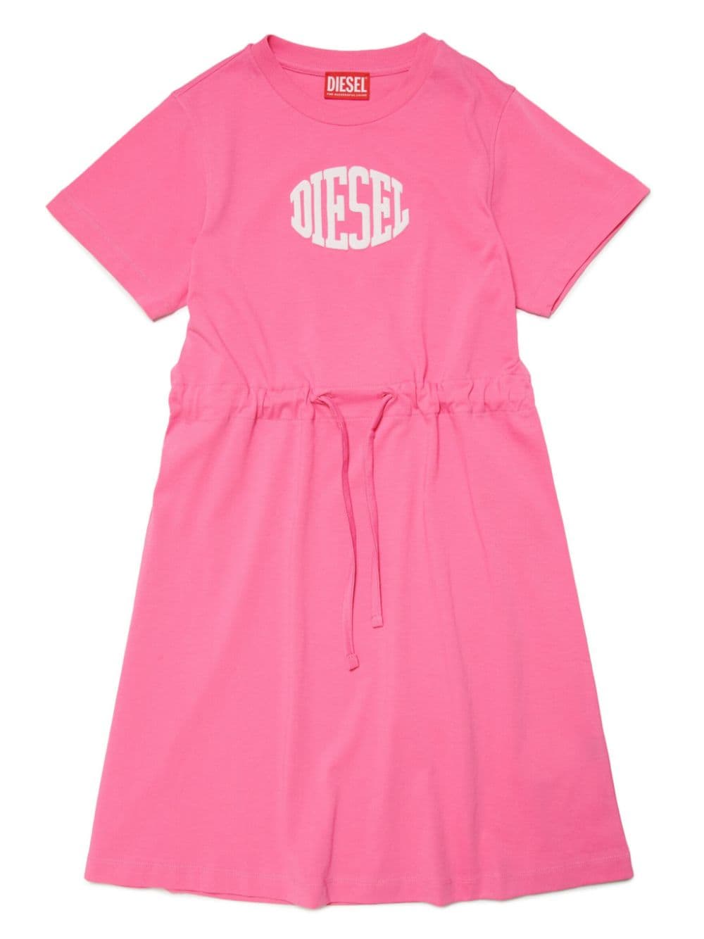 Diesel Kids logo-print tied-waist dress - Pink von Diesel Kids