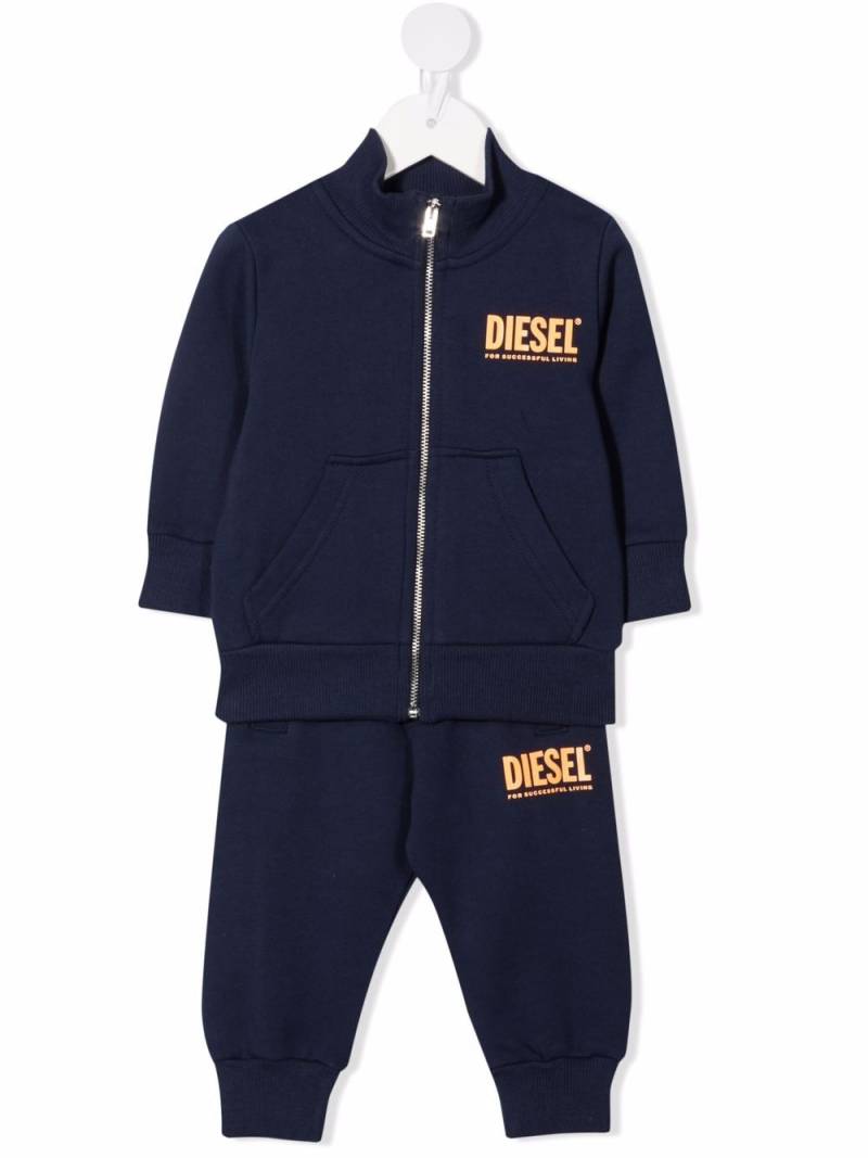 Diesel Kids logo-print tracksuit set - Blue von Diesel Kids