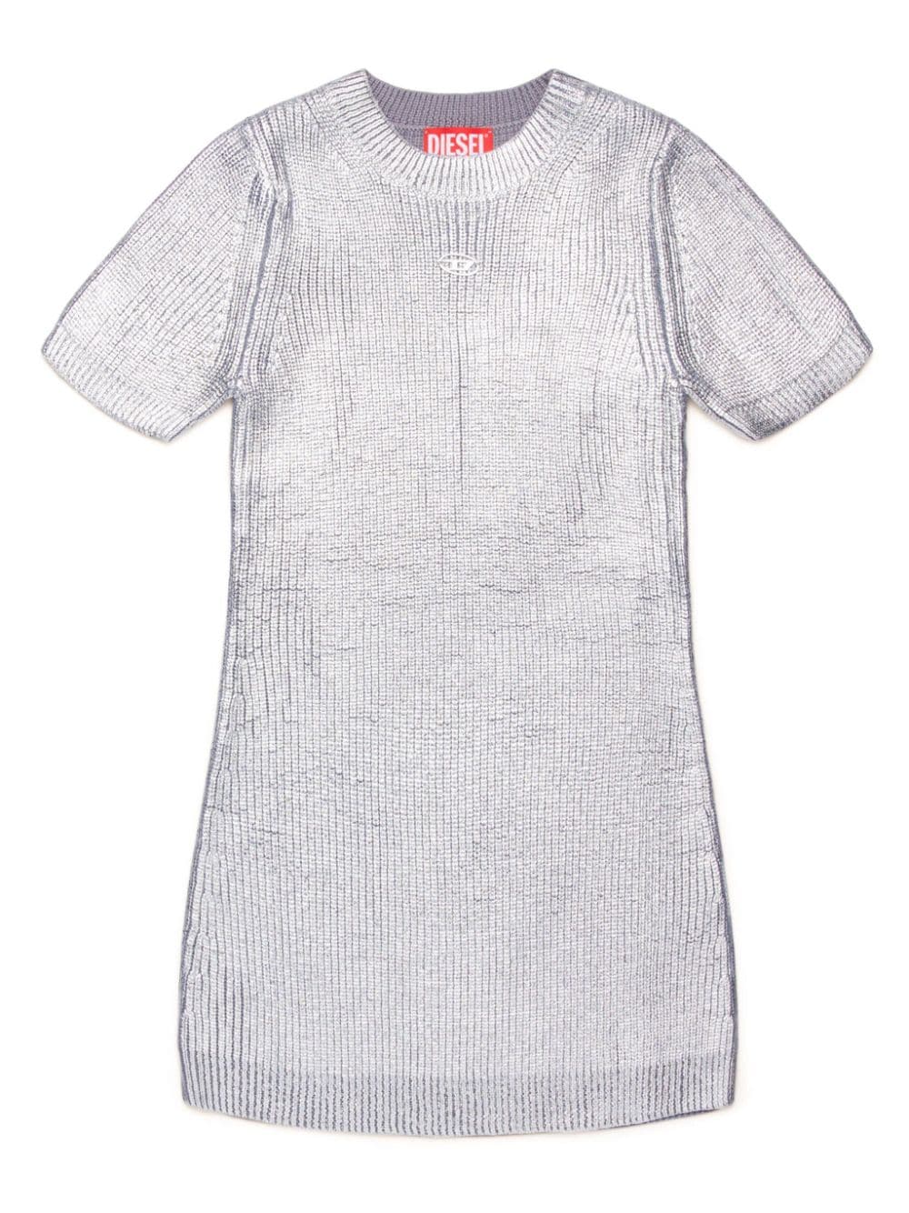 Diesel Kids metallic knitted dress - Silver von Diesel Kids