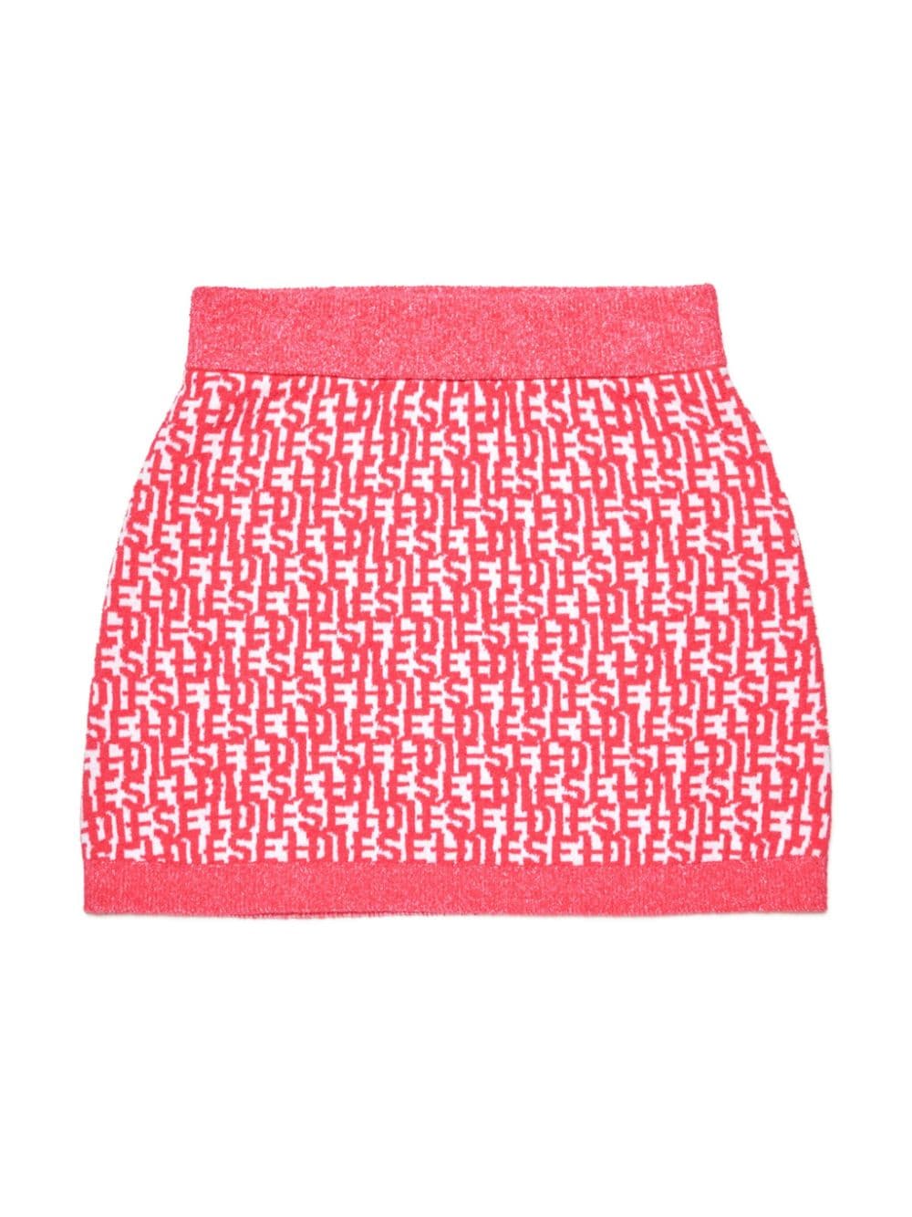 Diesel Kids monogram knitted skirt - Pink von Diesel Kids