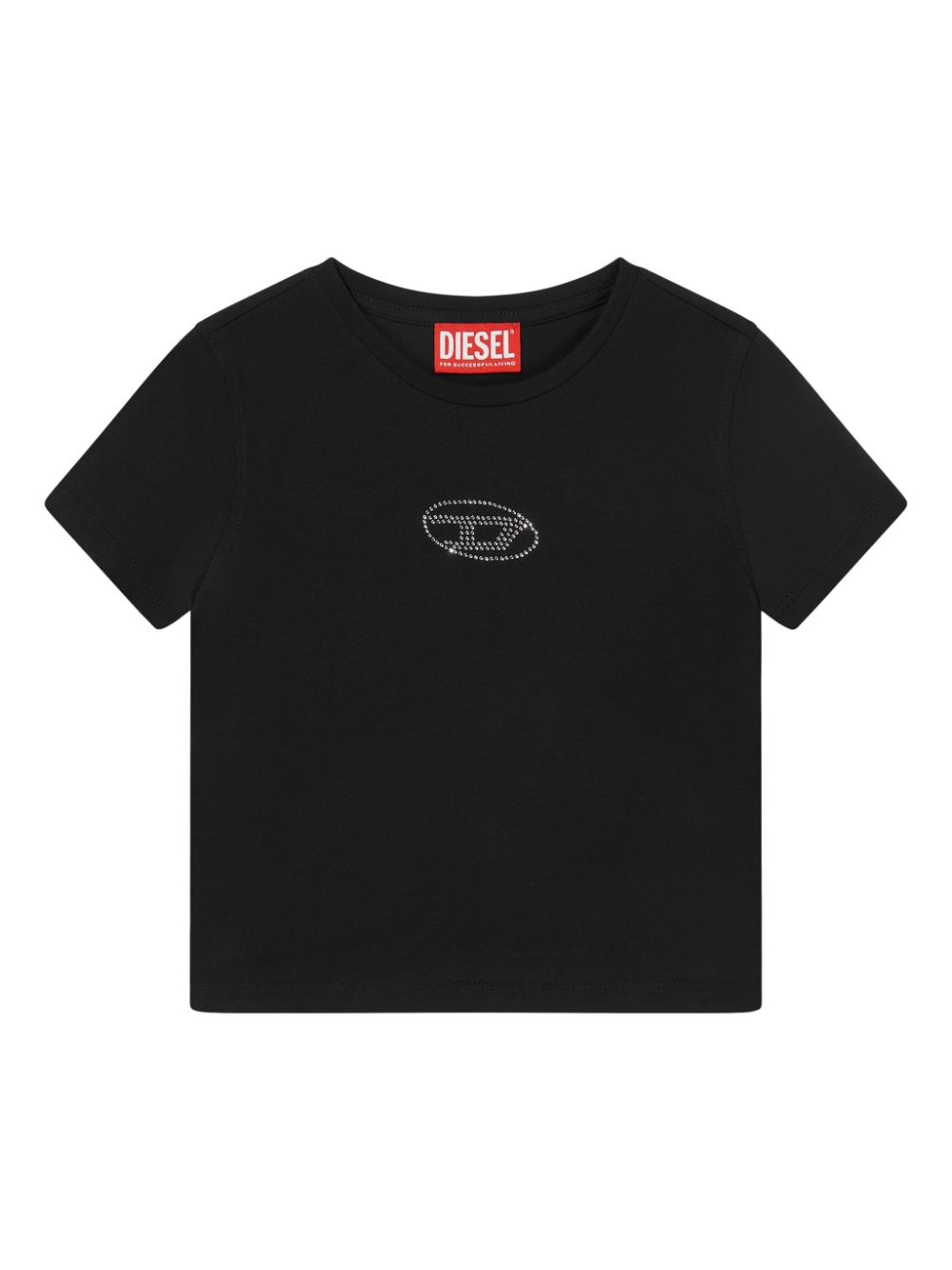 Diesel Kids rhinestone T-shirt - Black von Diesel Kids