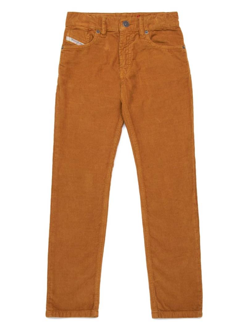 Diesel Kids straight-leg corduroy trousers - Brown von Diesel Kids