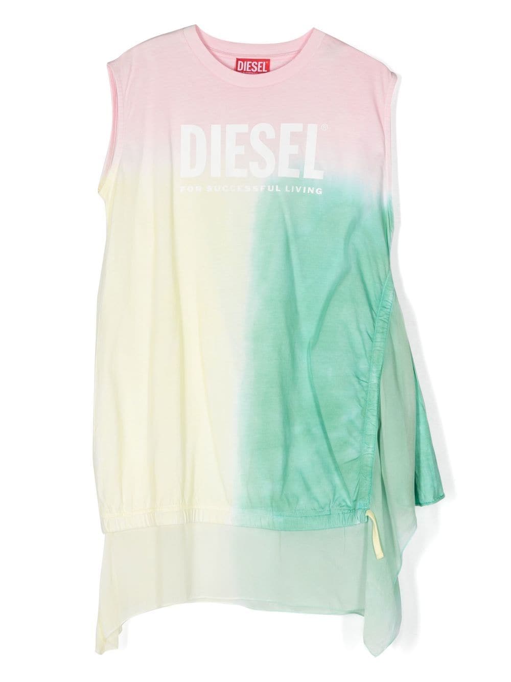 Diesel Kids tie-dye print T-shirt - Green von Diesel Kids