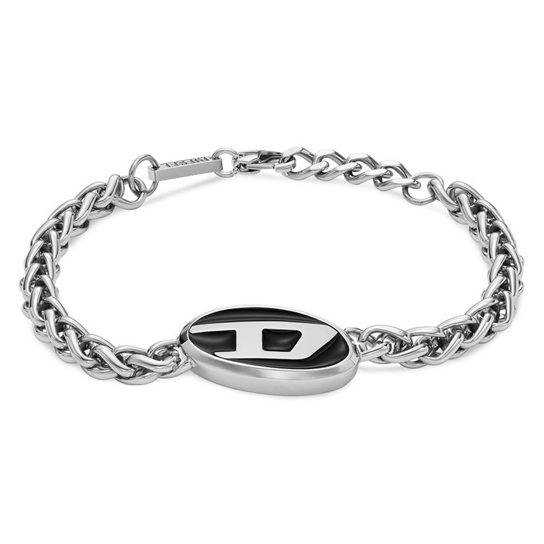 Armband Diesel Steel Font DX1469040 Silberfarben von Diesel