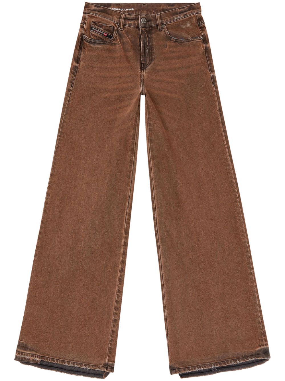 Diesel 1978 D-Akemi wide-legged jeans - Brown von Diesel