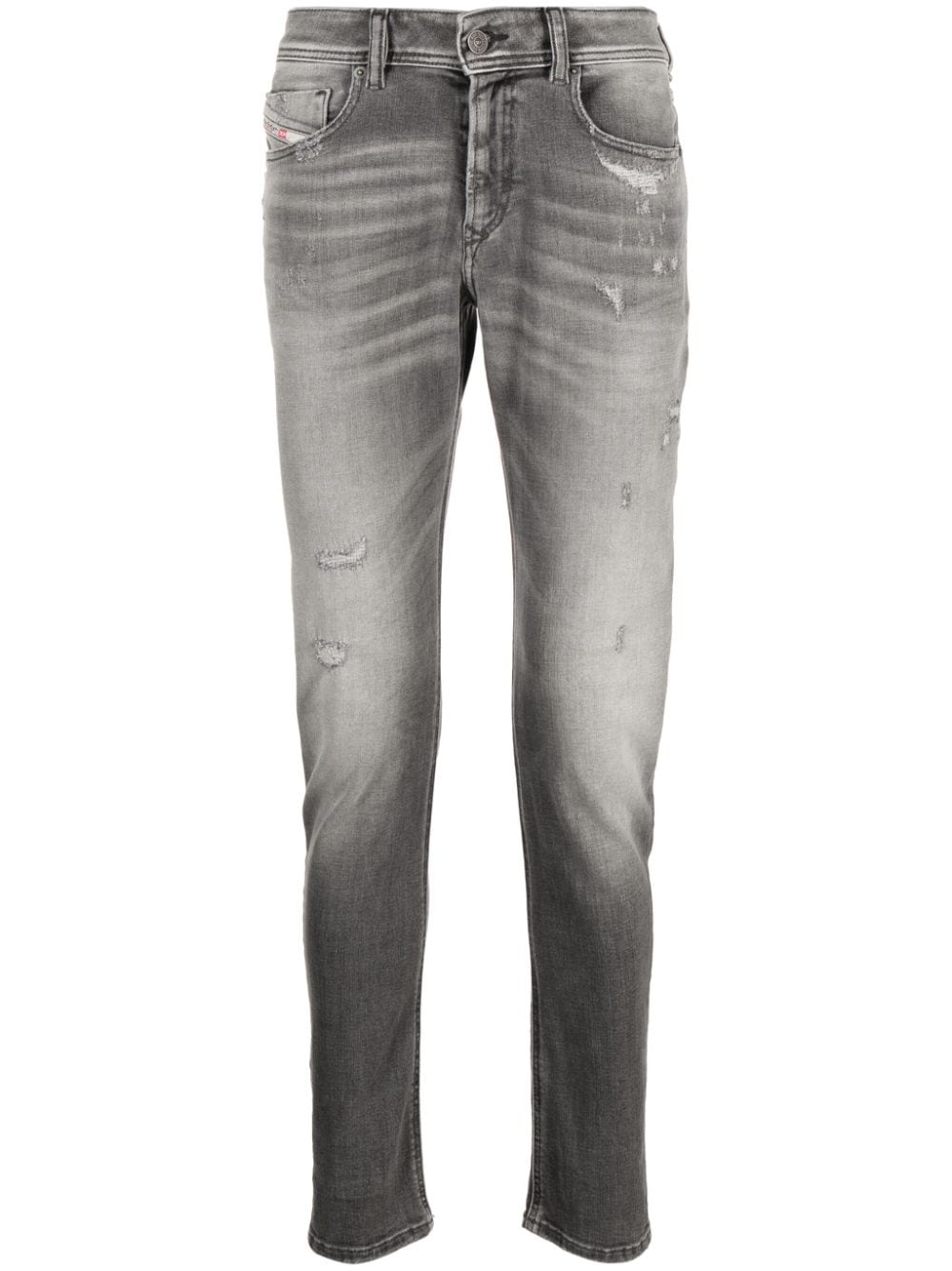 Diesel 1979 Sleenker distressed jeans - Grey von Diesel