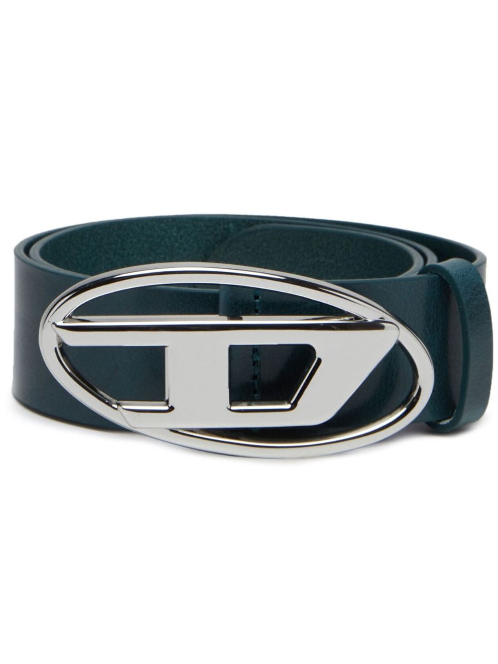 Diesel 1DR logo-buckle leather belt - Blue von Diesel