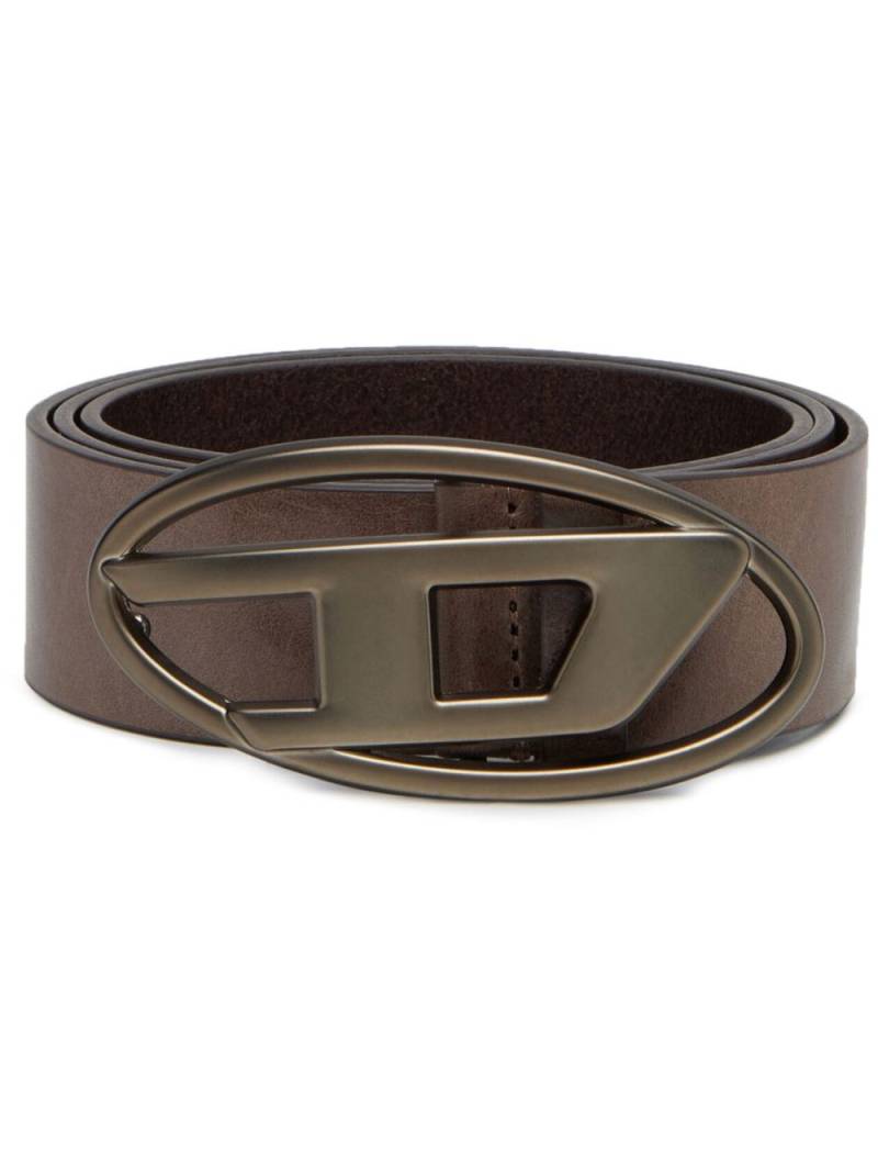 Diesel 1DR logo-buckle leather belt - Brown von Diesel