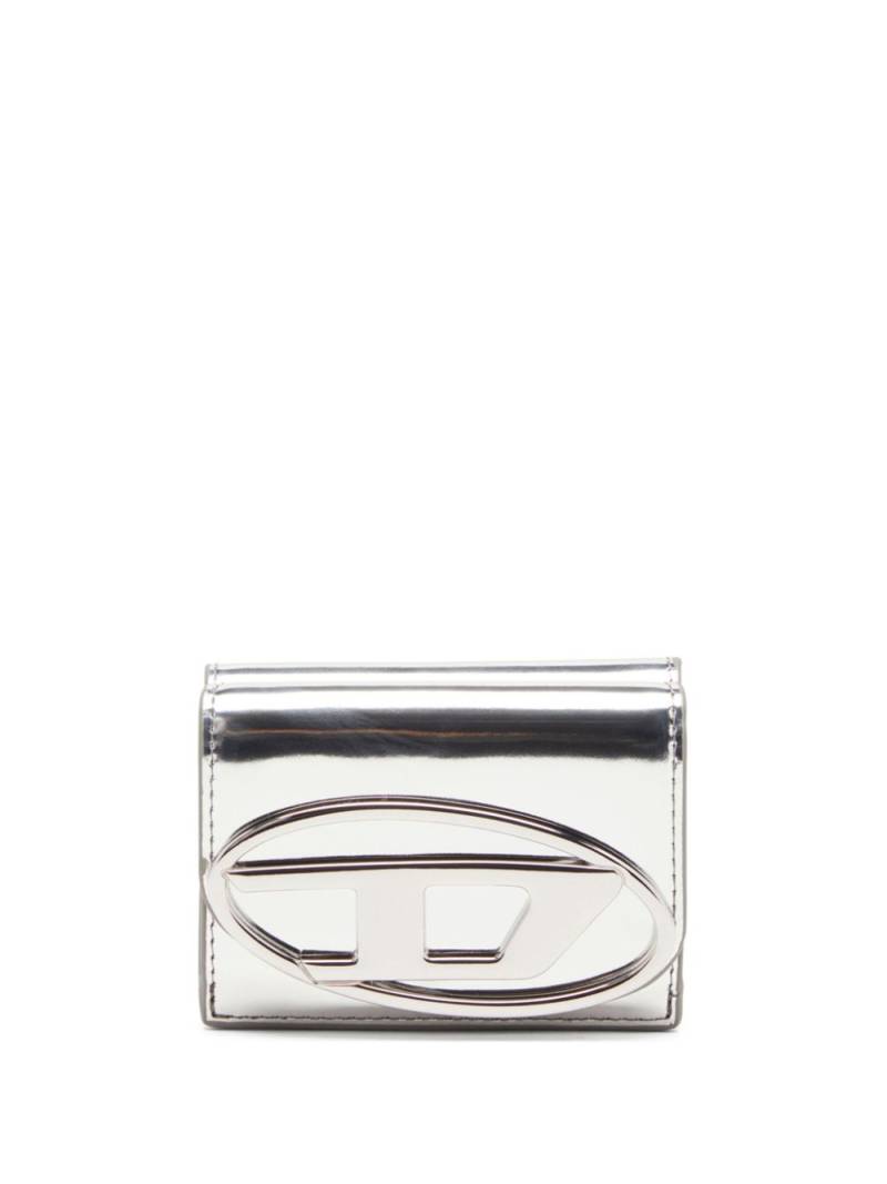 Diesel 1dr mirrored-finish wallet - Silver von Diesel