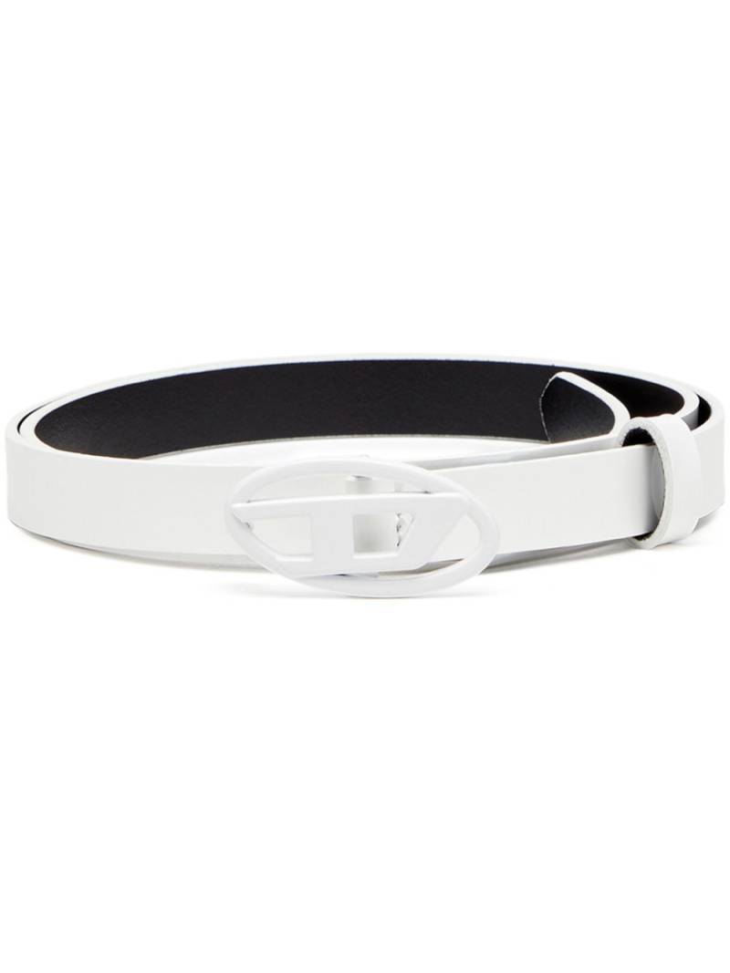 Diesel B-PLAY 15 leather belt - White von Diesel