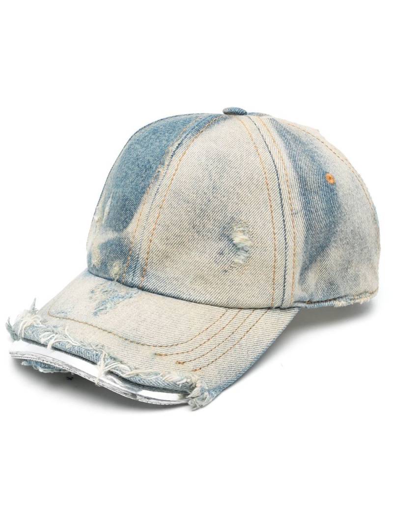 Diesel C-Yasu distressed-finish denim cap - Blue von Diesel