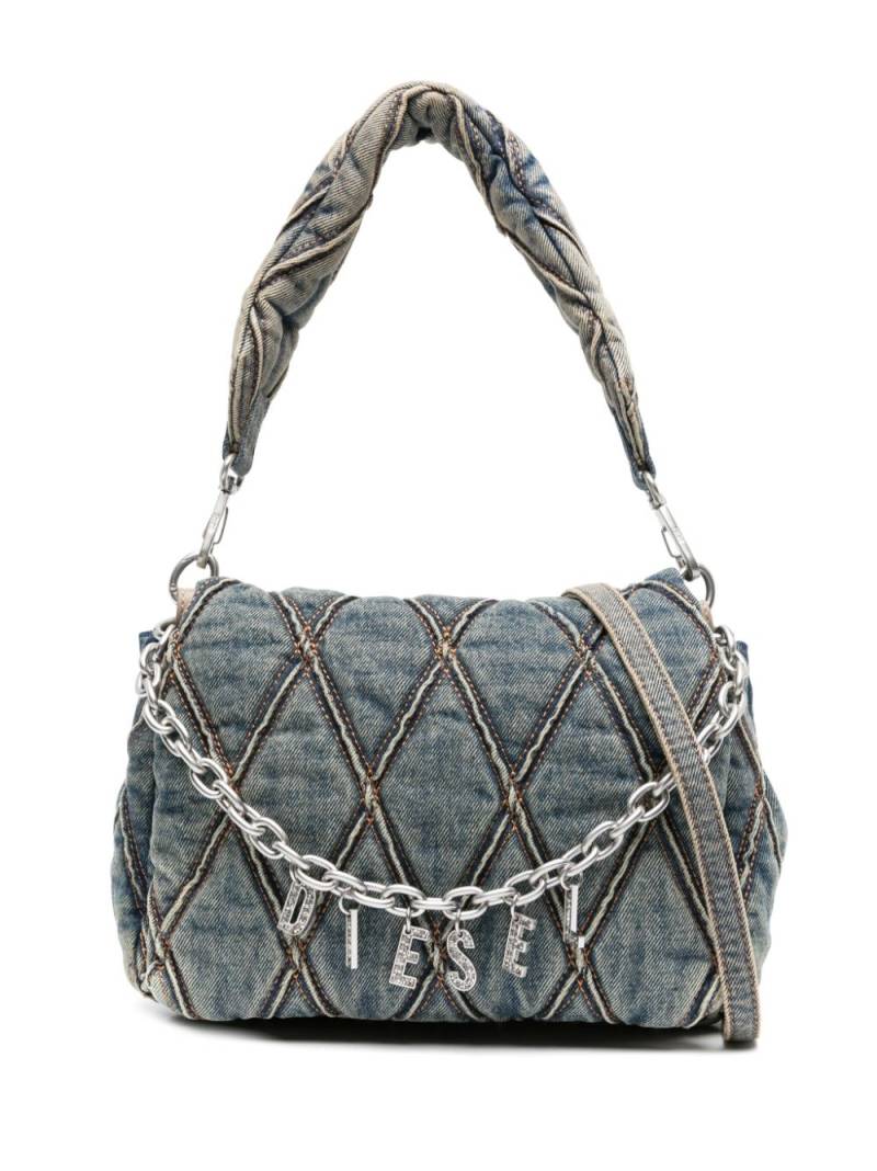 Diesel Charm-D S denim shoulder bag - Blue von Diesel