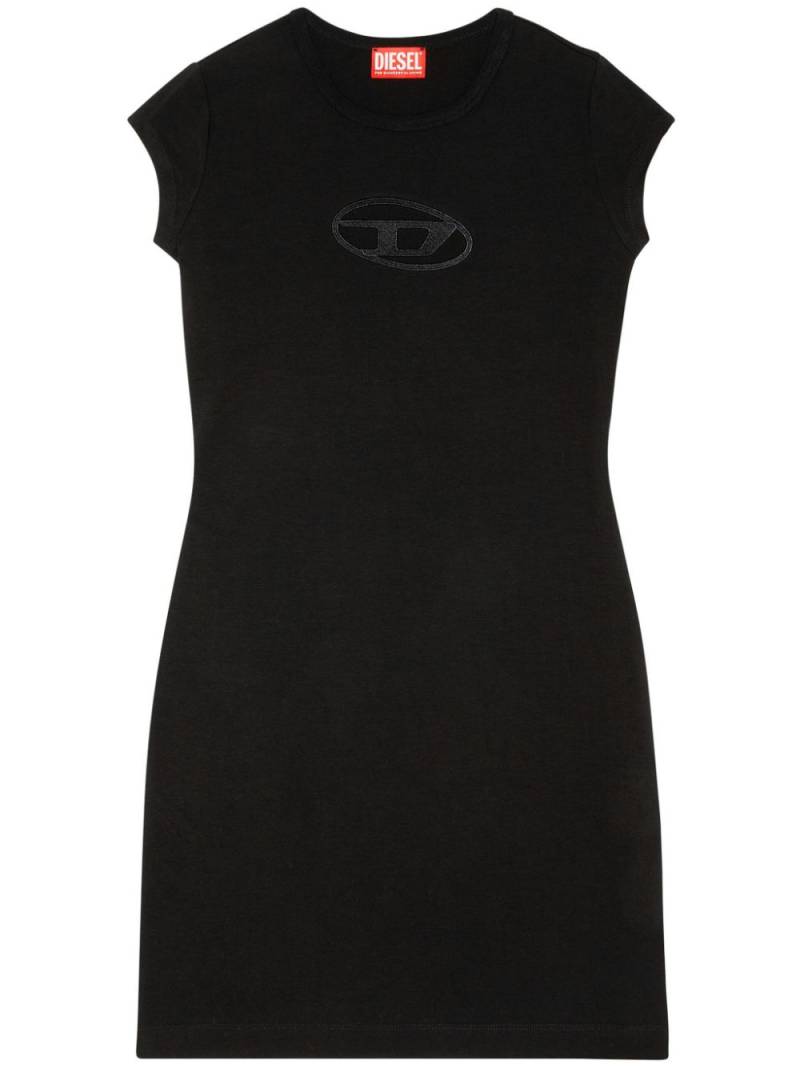 Diesel D-Angiel cut-out T-shirt minidress - Black von Diesel