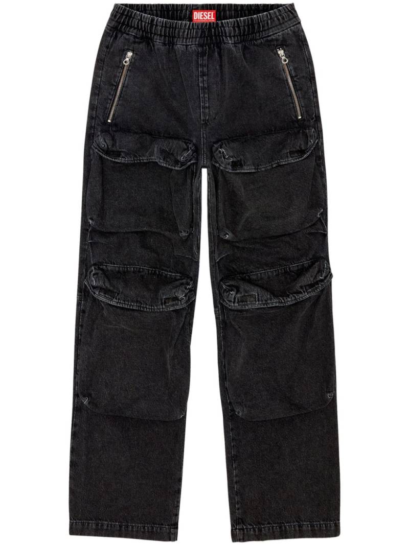 Diesel D-Beartson straight-leg jeans - Black von Diesel