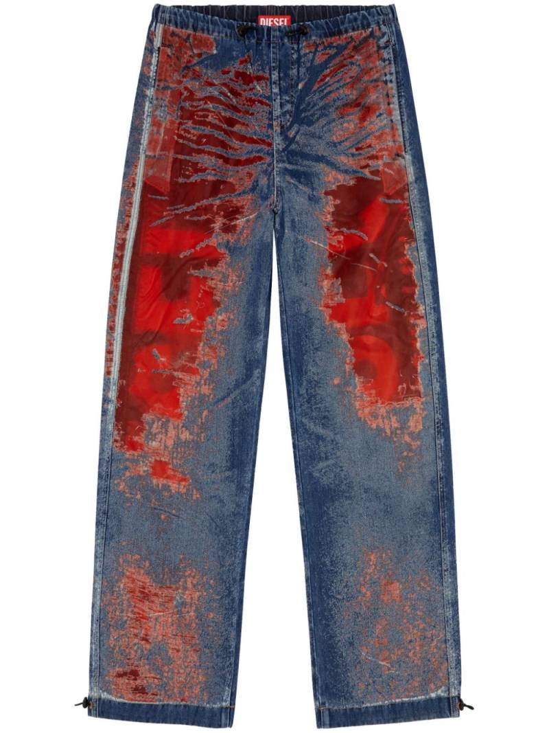 Diesel D-Martial distressed-effect cotton jeans - Blue von Diesel