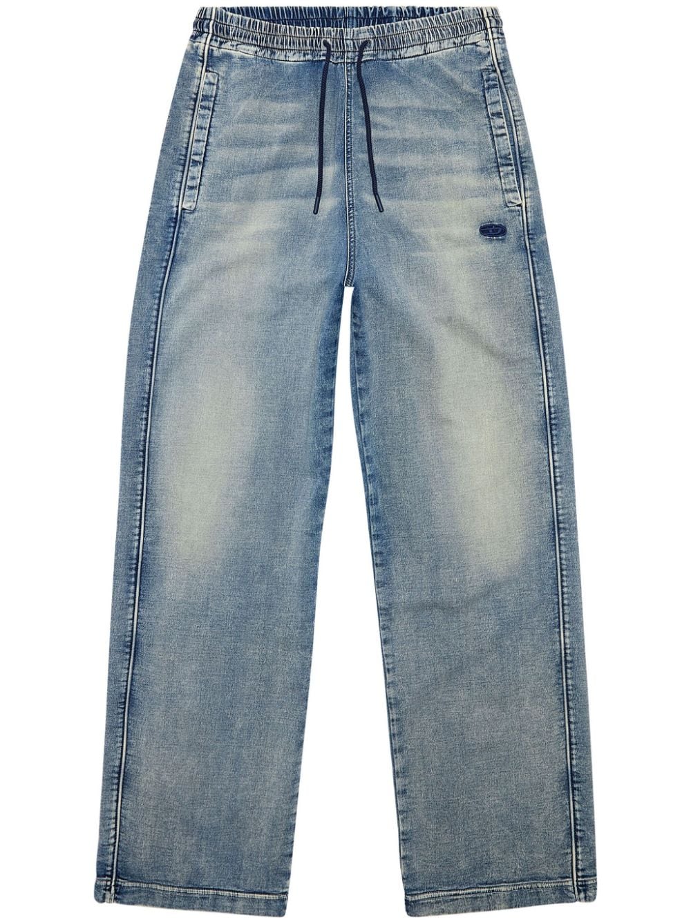 Diesel D-Martians Track 068JS wide-leg jeans - Blue von Diesel