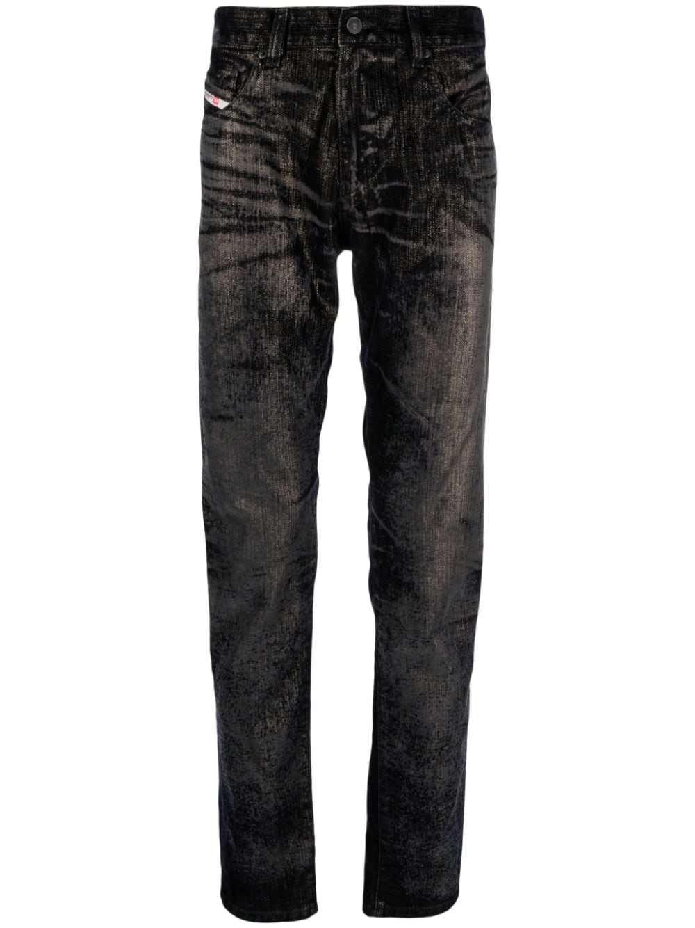 Diesel D-Strukt-S3 slim-leg velvet jeans - Black von Diesel
